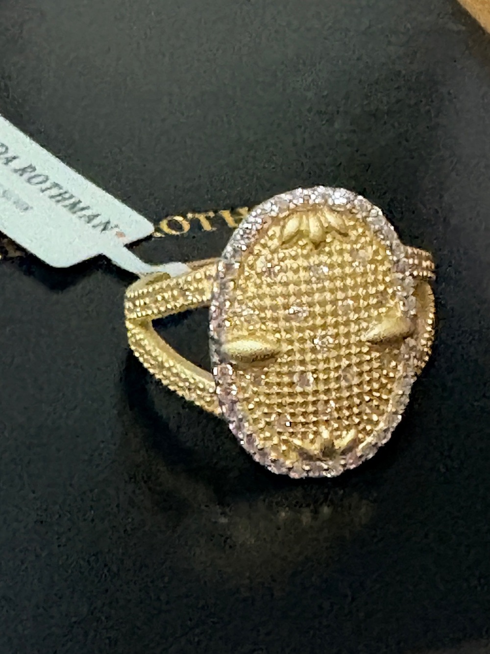 NWT- FREIDA Rothman Statement Ring NEW DESIGN $295 size 8